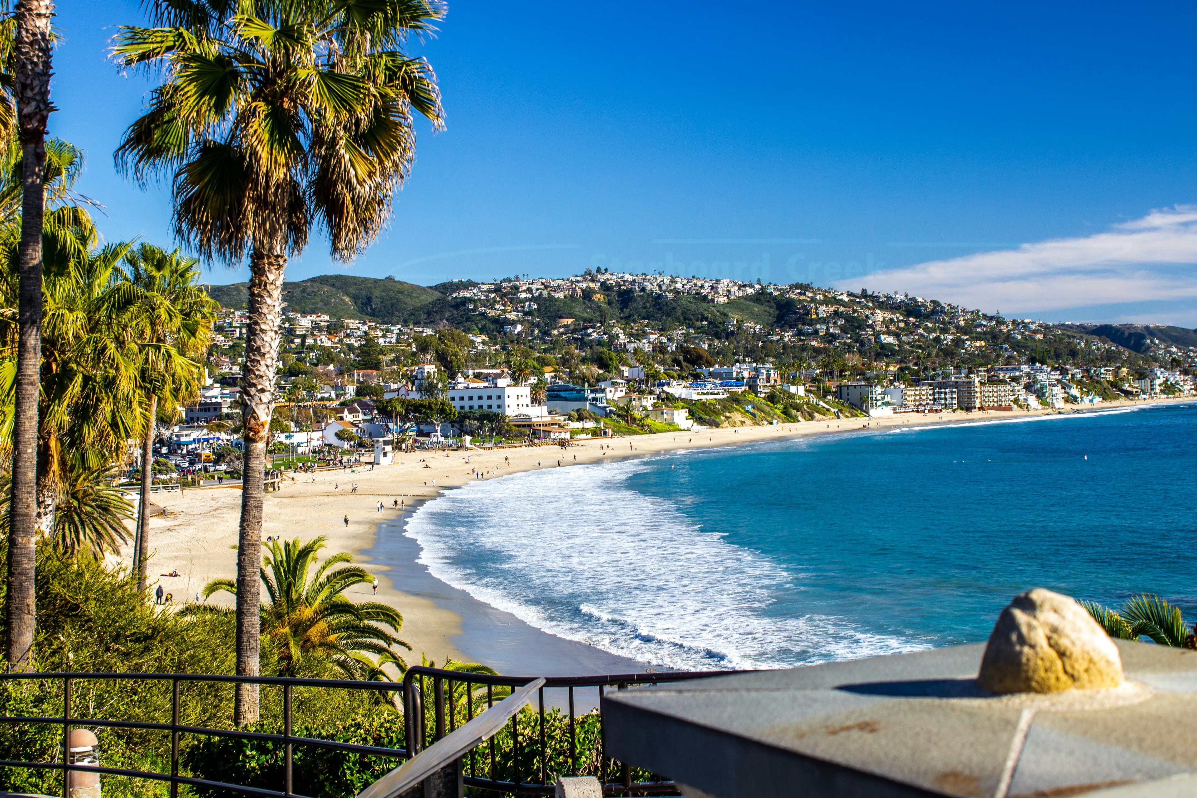 Laguna Beach coastline and hillside homes