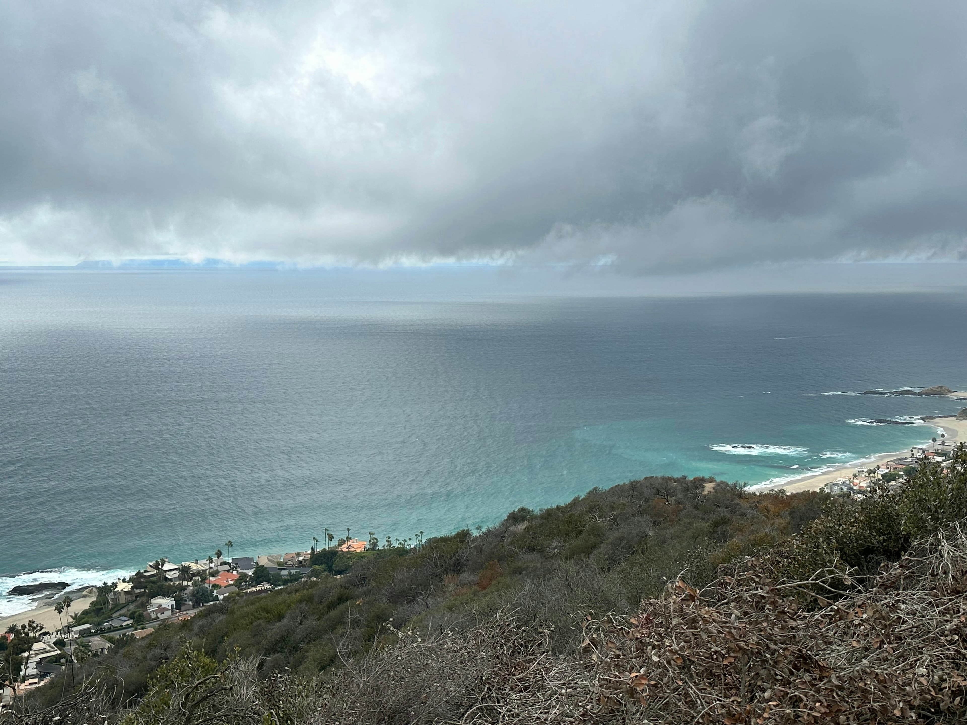 Ocean view from a Laguna Niguel hillside trail