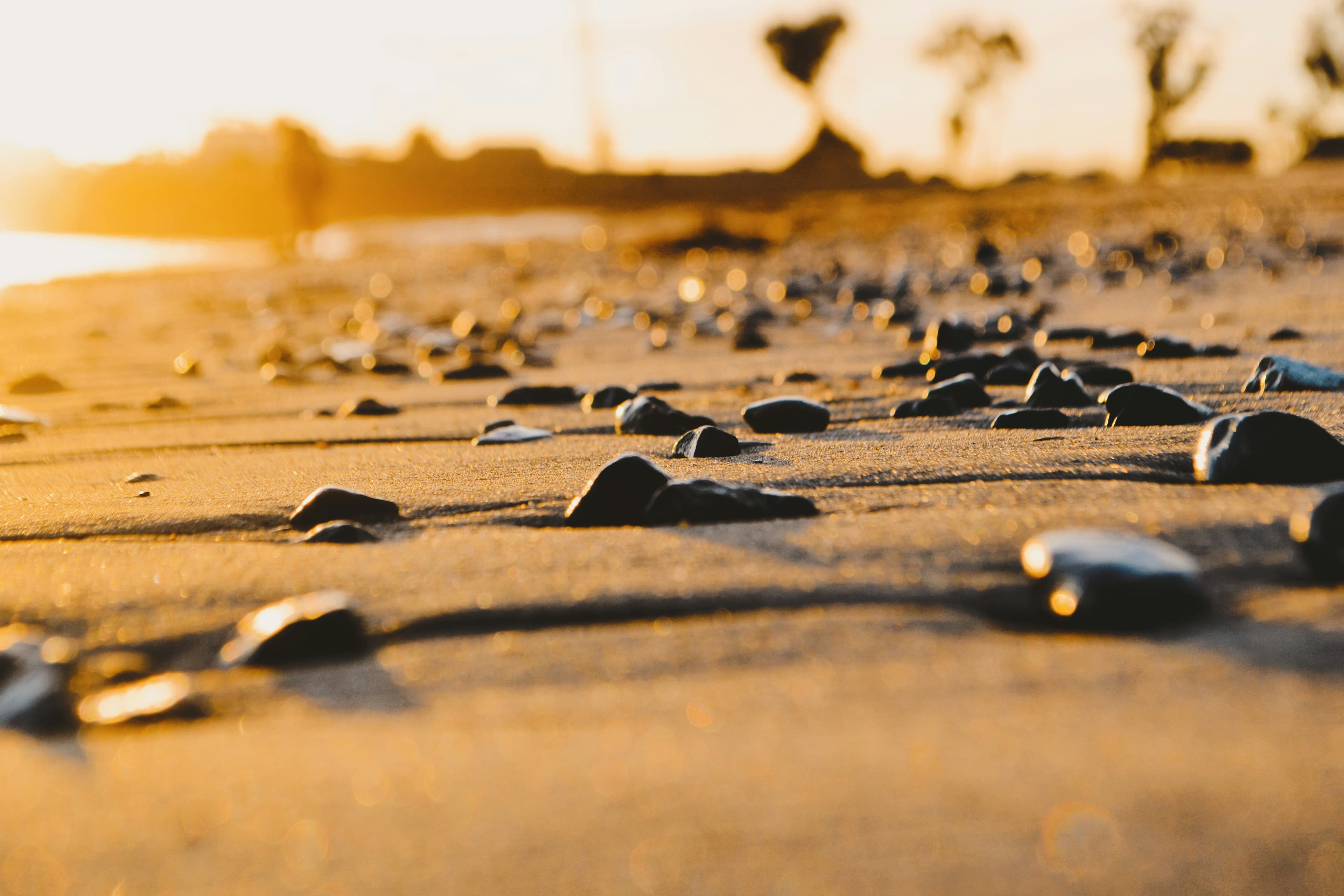 Sunset over the sand in Dana Point near Capistrano Beach